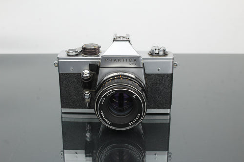 <tc>Praktica</tc> LTL + Lente Pentacon 1.8/50