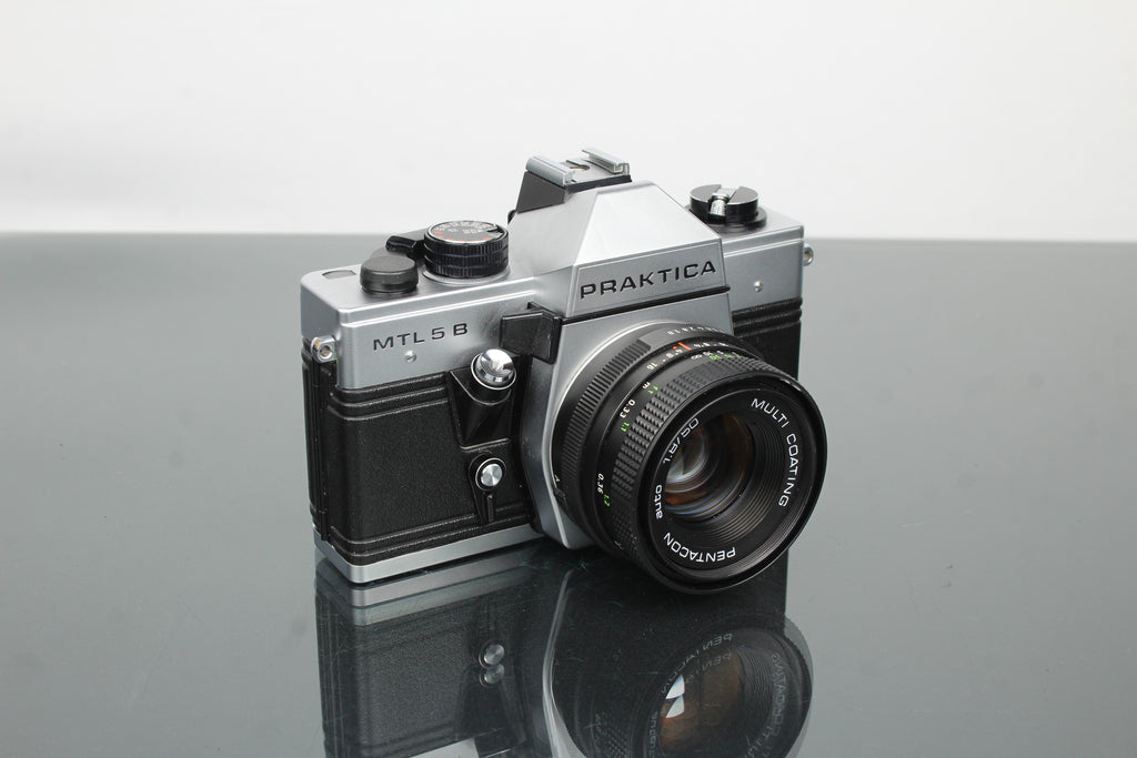 Praktika MLT 5 B + Lente Pentacon auto 1.8/50 (montagem M42)