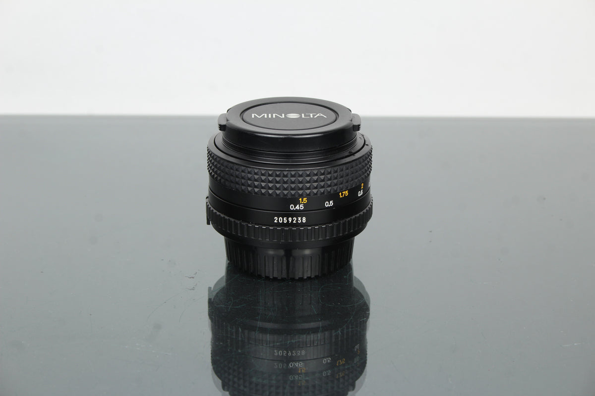 Minolta MD 50mm 1:2 49mm lens (MD mount)