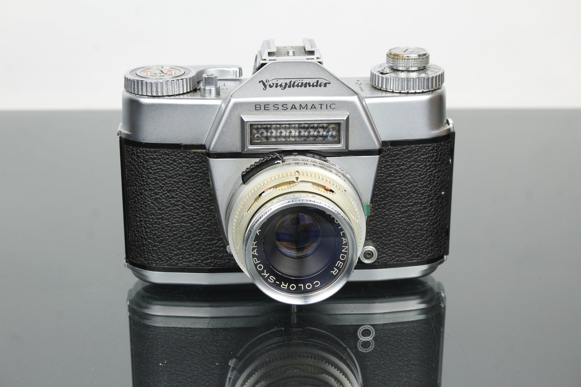 Voigtländer Bessamatic + lente Color-Skopar de 50mm f/2.8