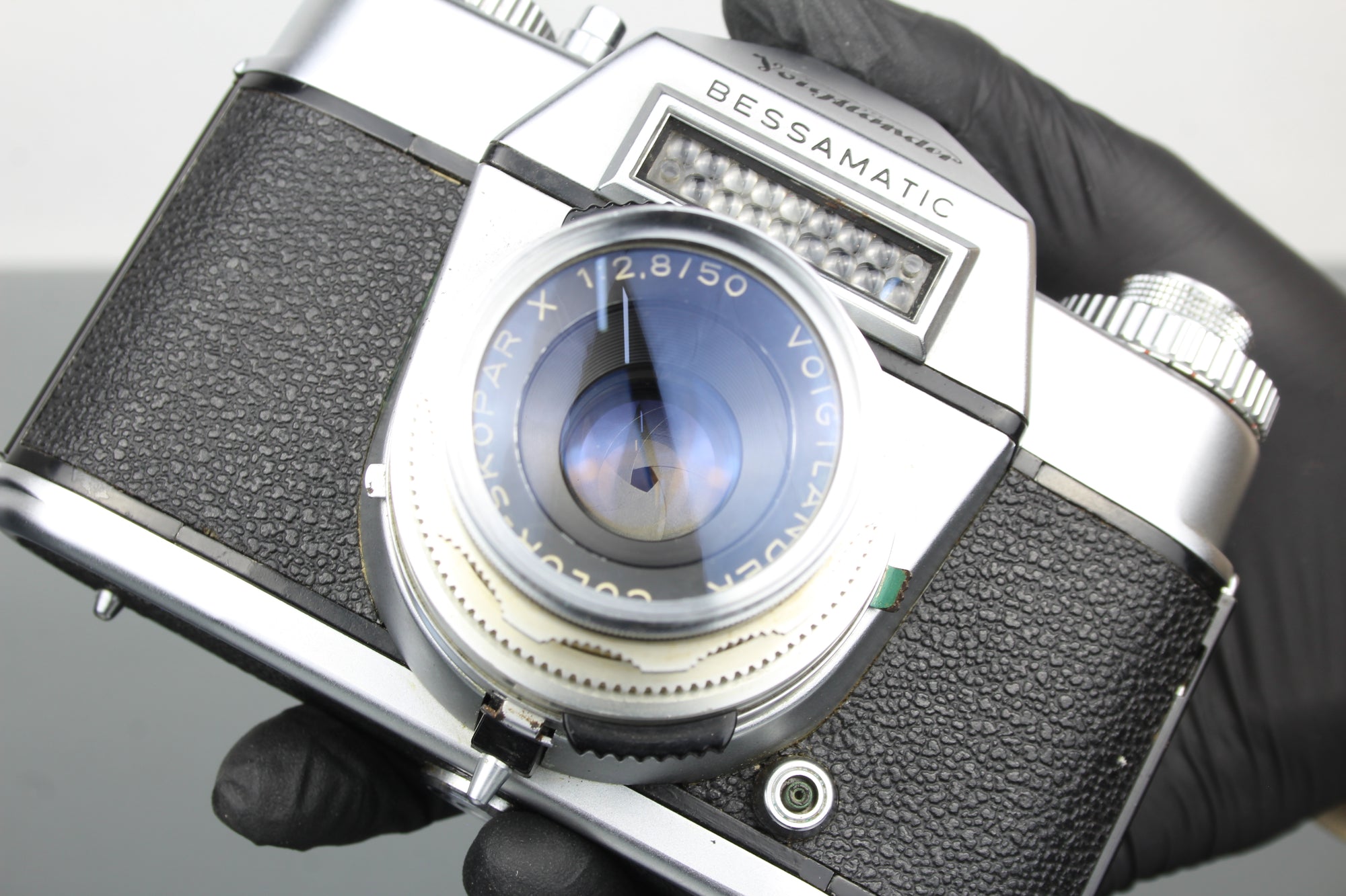 Voigtländer Bessamatic + lente Color-Skopar de 50mm f/2.8