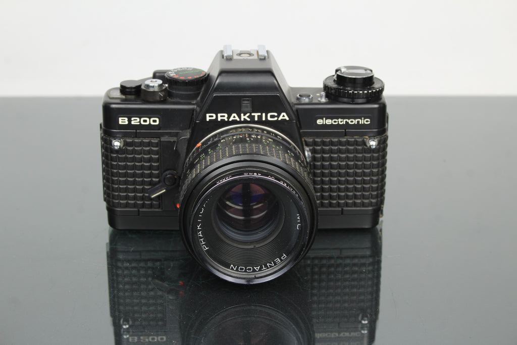 <tc>Praktica</tc> B200 electrónico +  <tc>Praktica</tc>r 50mm 1.8 lente