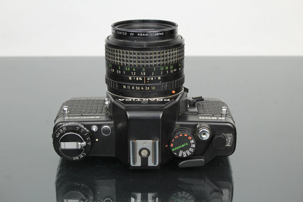 <tc>Praktica</tc> B200 electrónico +  <tc>Praktica</tc>r 50mm 1.8 lente